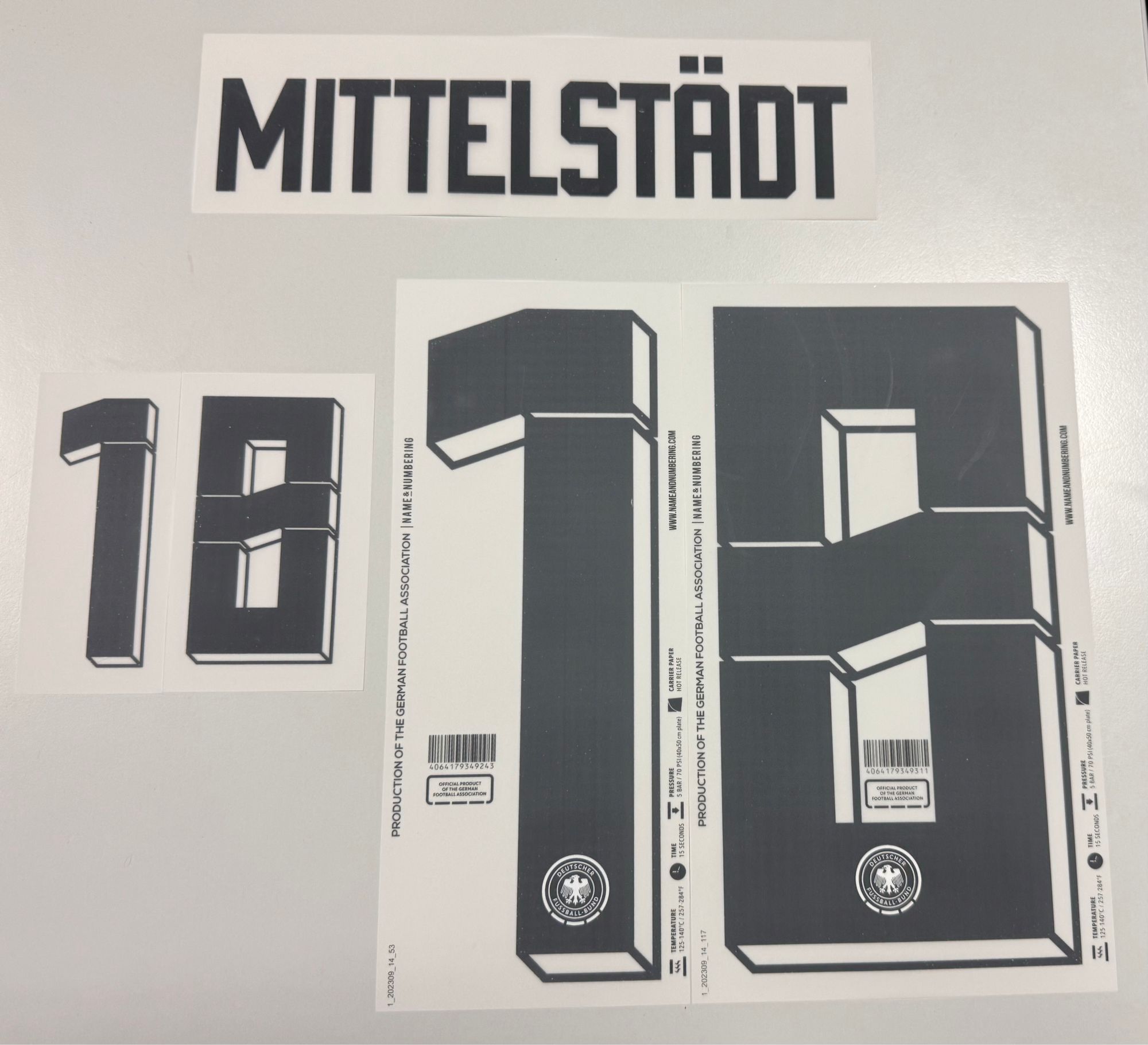 Original EURO 2024 DFB Deutschland Home Trikot-Flock - MITTELSTÄDT 18