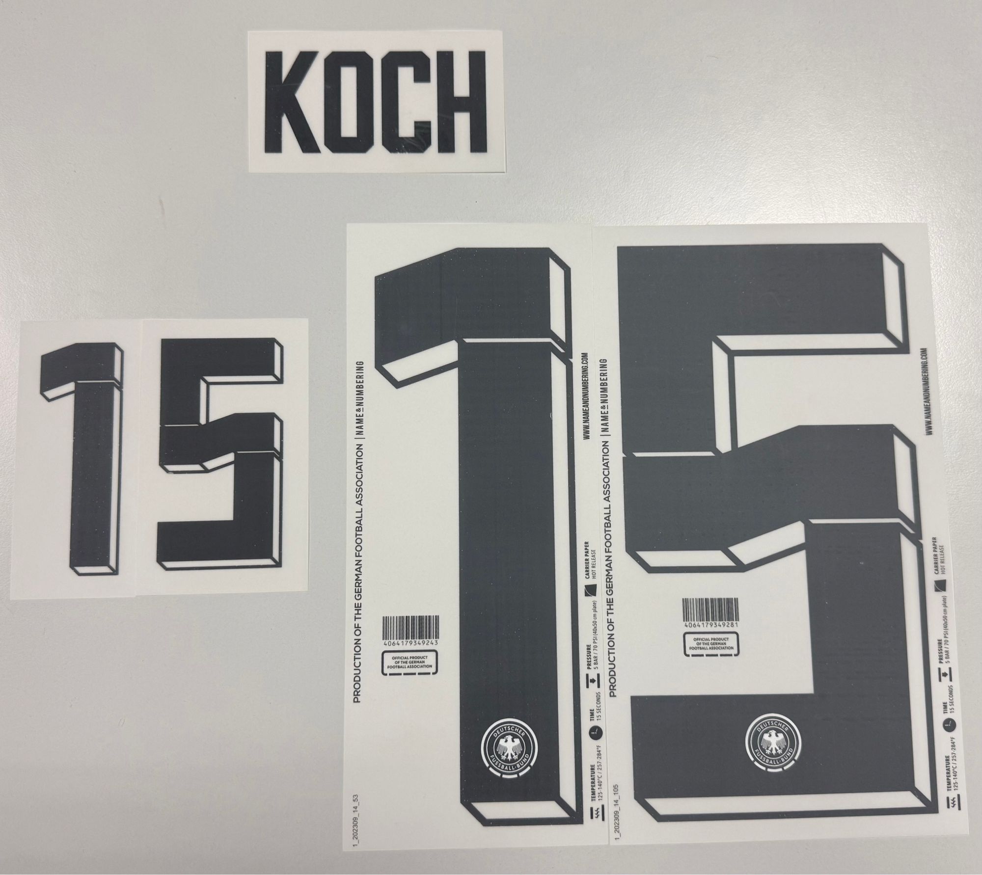 Original EURO 2024 DFB Deutschland Home Trikot-Flock - KOCH 15