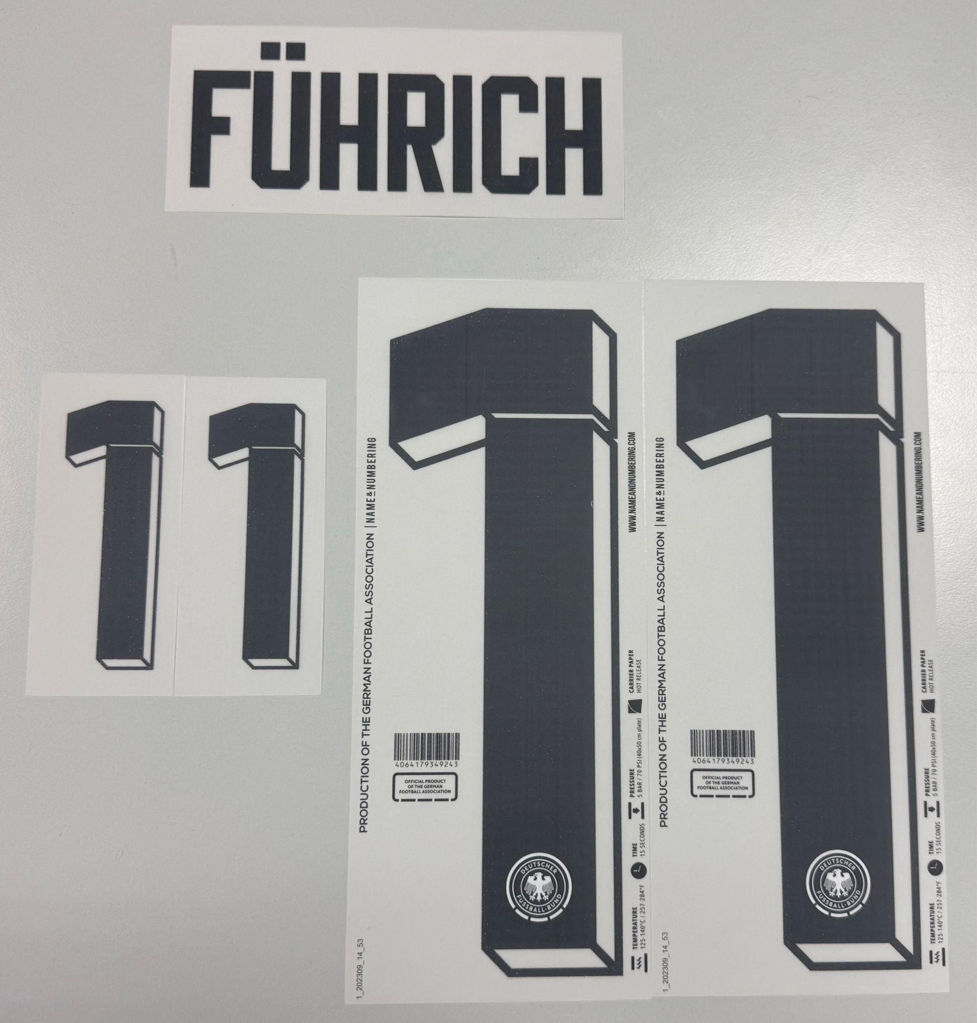 Original EURO 2024 DFB Deutschland Home Trikot-Flock - FÜHRICH 11