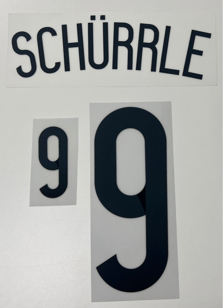 Original WM 2014 DFB Deutschland Home Trikot-Flock - SCHÜRRLE 9