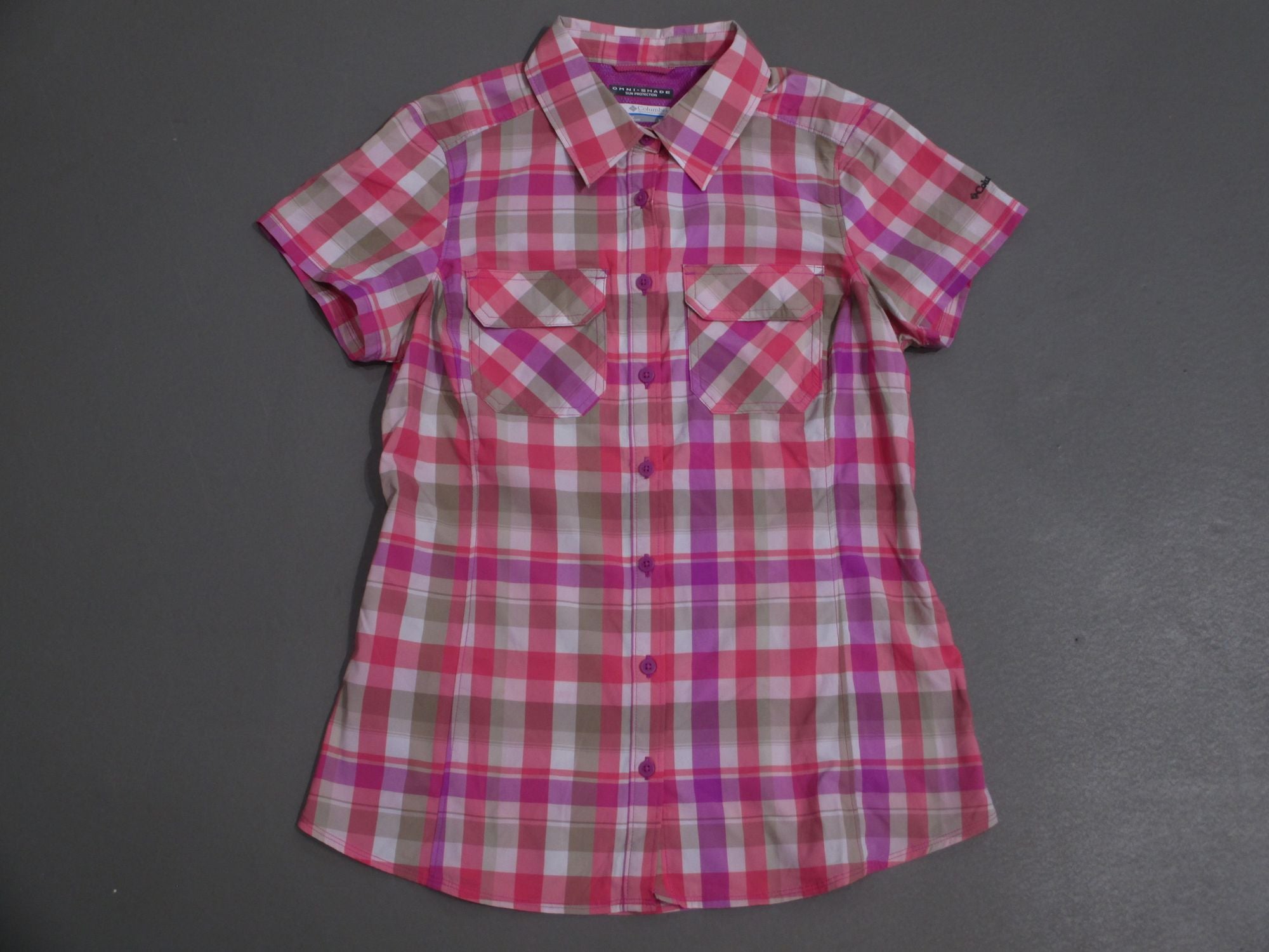 columbia SATURDAY TRAIL III PLAID Hemd Frauen rosa