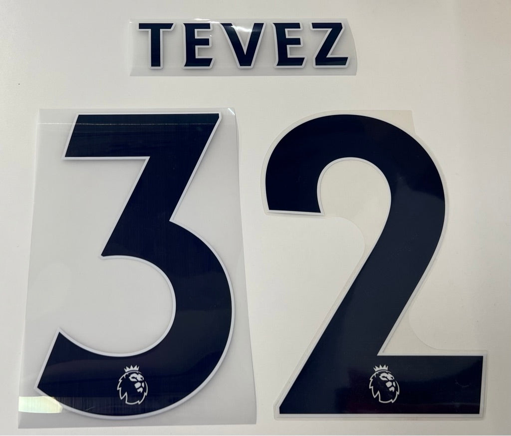 Original Premier League Trikot-Flock 23cm - TEVEZ 32