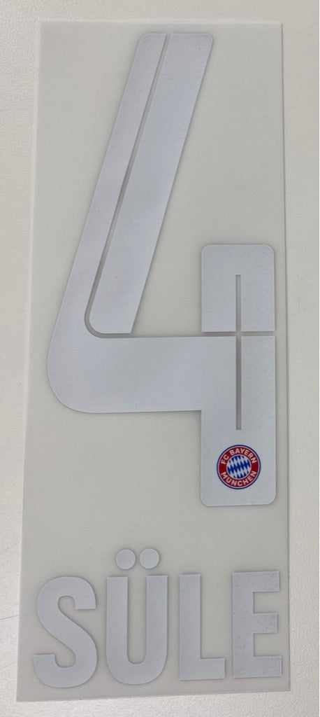 Original FC Bayern München Trikot-Flock 18cm - SÜLE 4