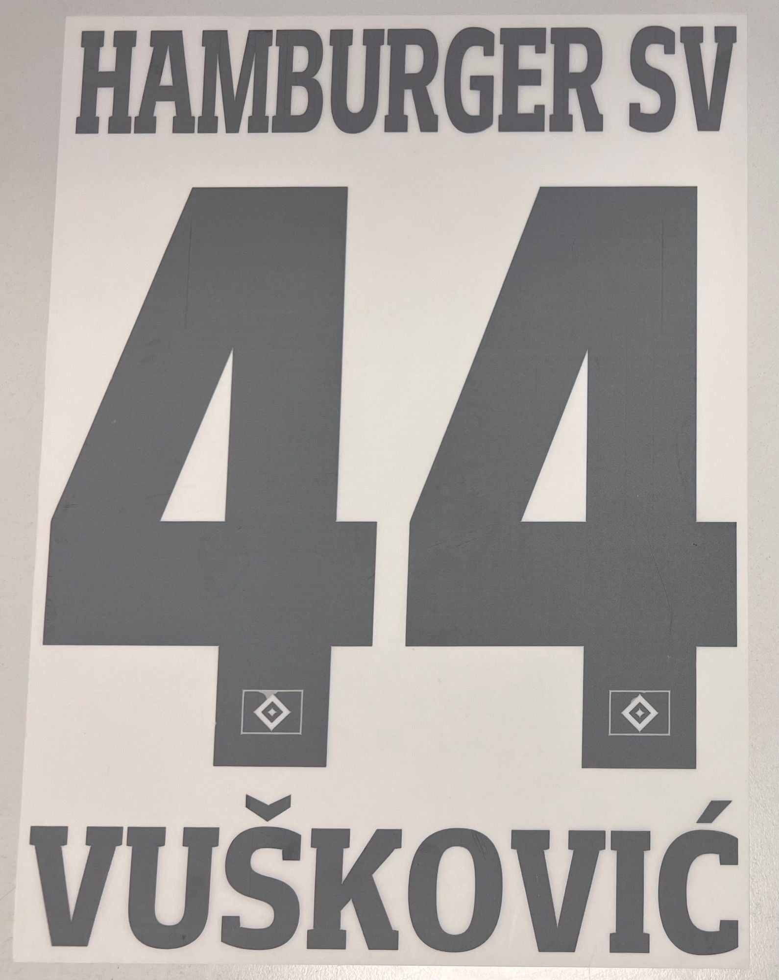 Original Trikot-Flock Hamburger SV 26cm - VUSKOVIC 44