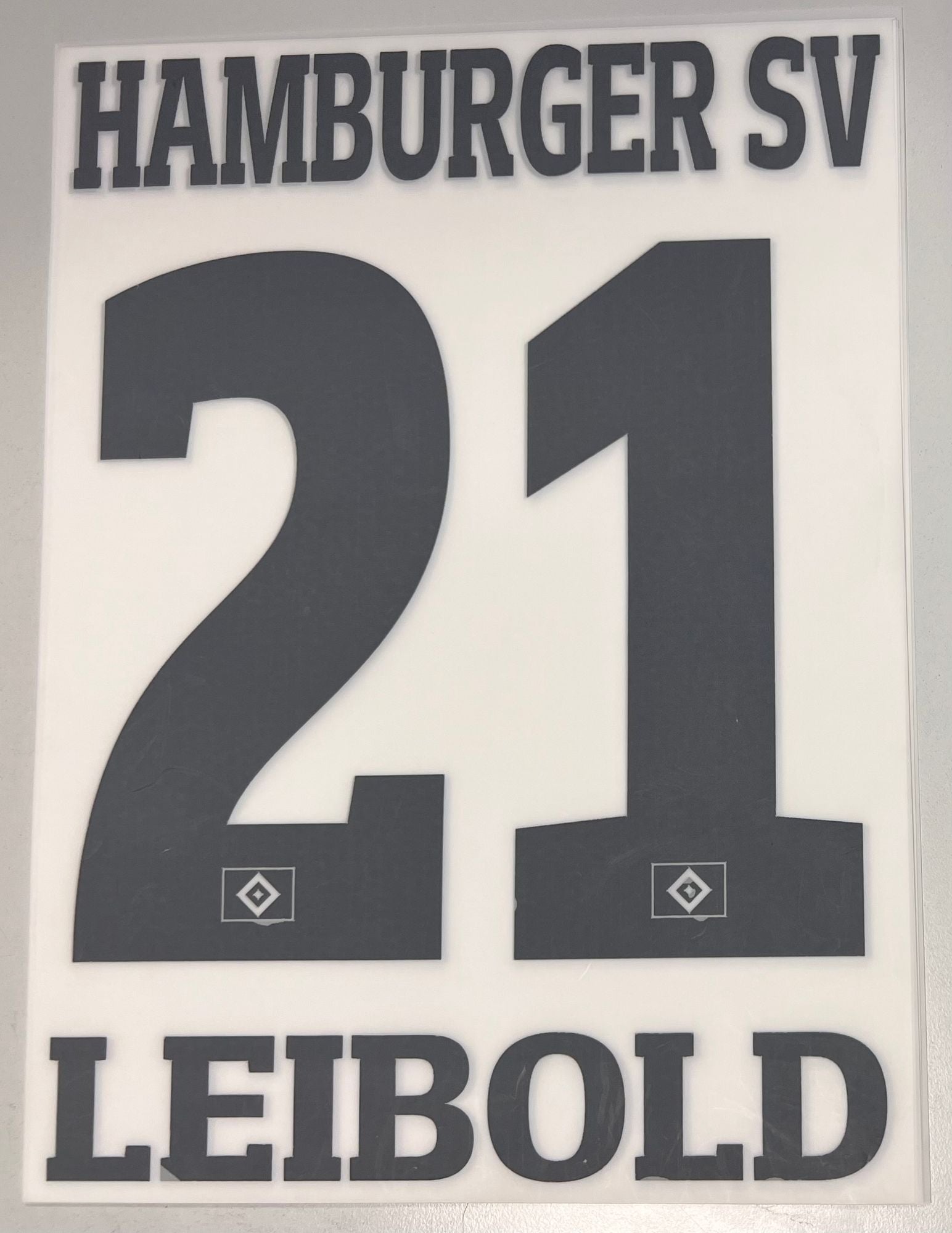 Original Trikot-Flock Hamburger SV 18cm - LEIBOLD 21