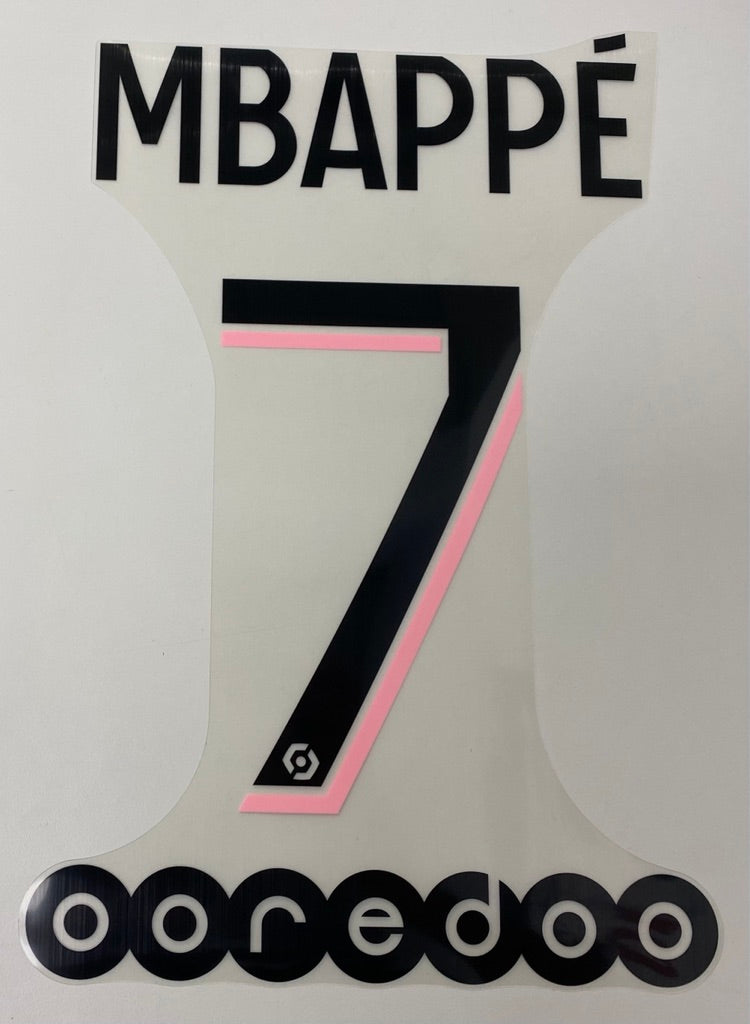 Original Paris Saint-Germain Trikot-Flock 20cm - MBAPPÉ 7