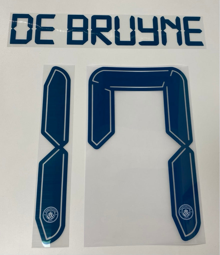 Original Trikot-Flock Manchester City 26cm - DE BRUYNE 17