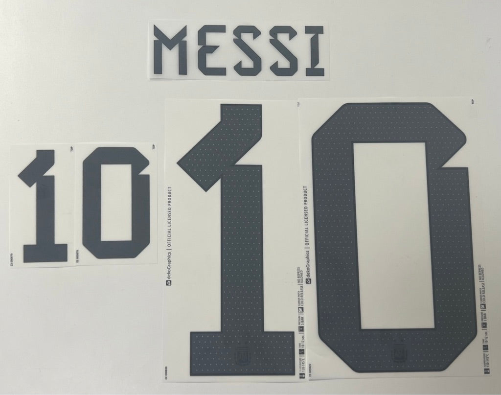 Original Trikot-Flock ARGENTINIEN 2023 / 2024 26cm - MESSI 10