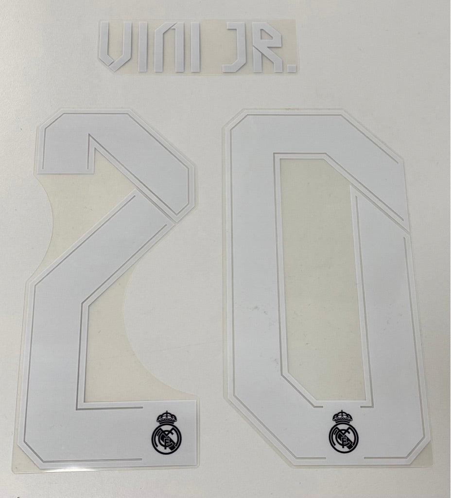 Original Real Madrid Trikot-Flock 21cm - VINI JR. 20