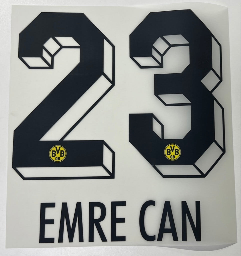 Original BVB Borussia Dortmund Trikot-Flock 26cm - EMRE CAN 23