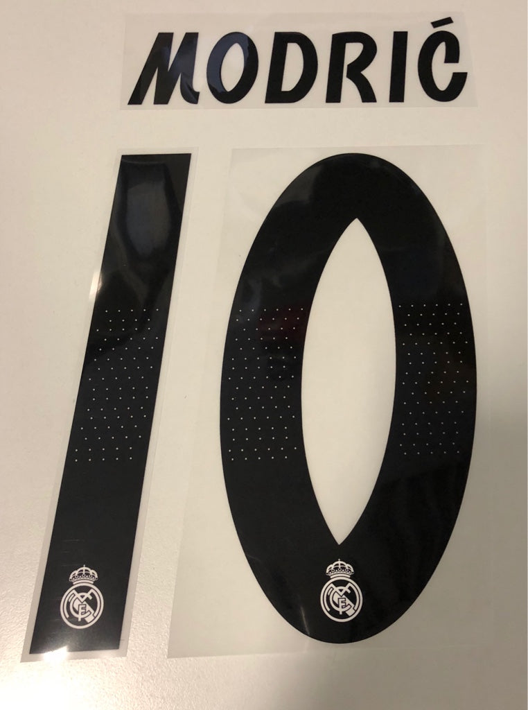 Original Real Madrid Trikot-Flock 17cm - MODRIC´ 10