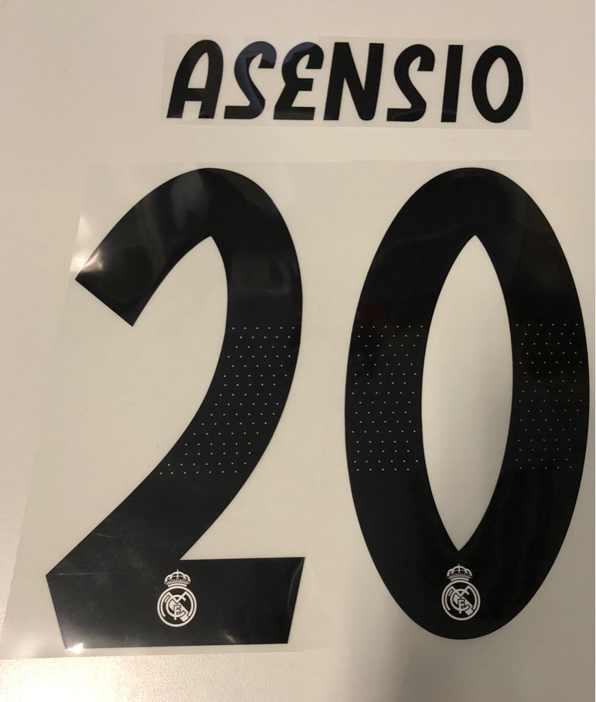 Original Real Madrid Trikot-Flock 17cm - ASENSIO 20