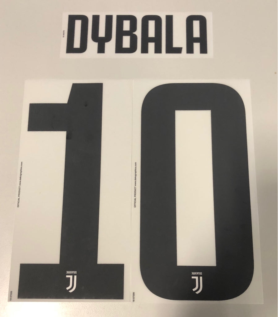 Original Juventus Turin Trikot-Flock 20cm - DYBALA 10