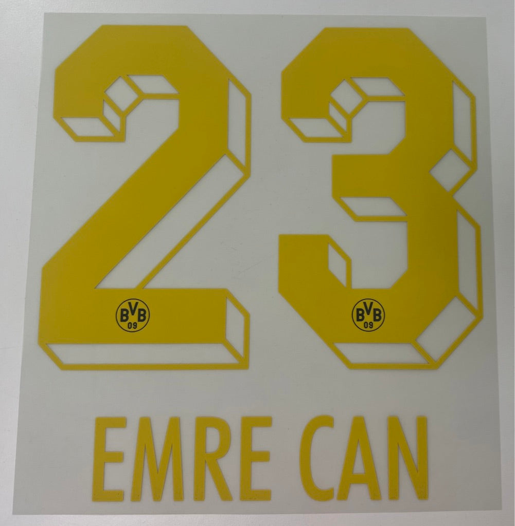 Original BVB Borussia Dortmund Trikot-Flock 26cm - EMRE CAN 23