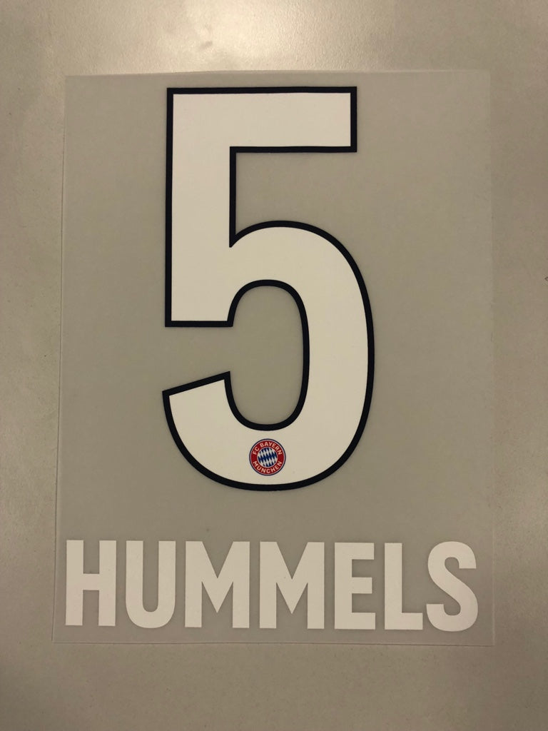 Original FC Bayern München Trikot-Flock 17cm - HUMMELS 5