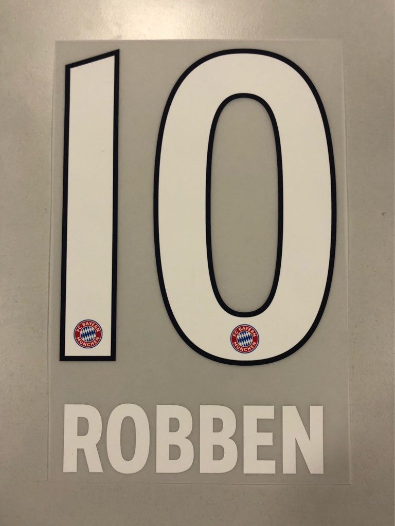 Original FC Bayern München Trikot-Flock 17cm - ROBBEN 10