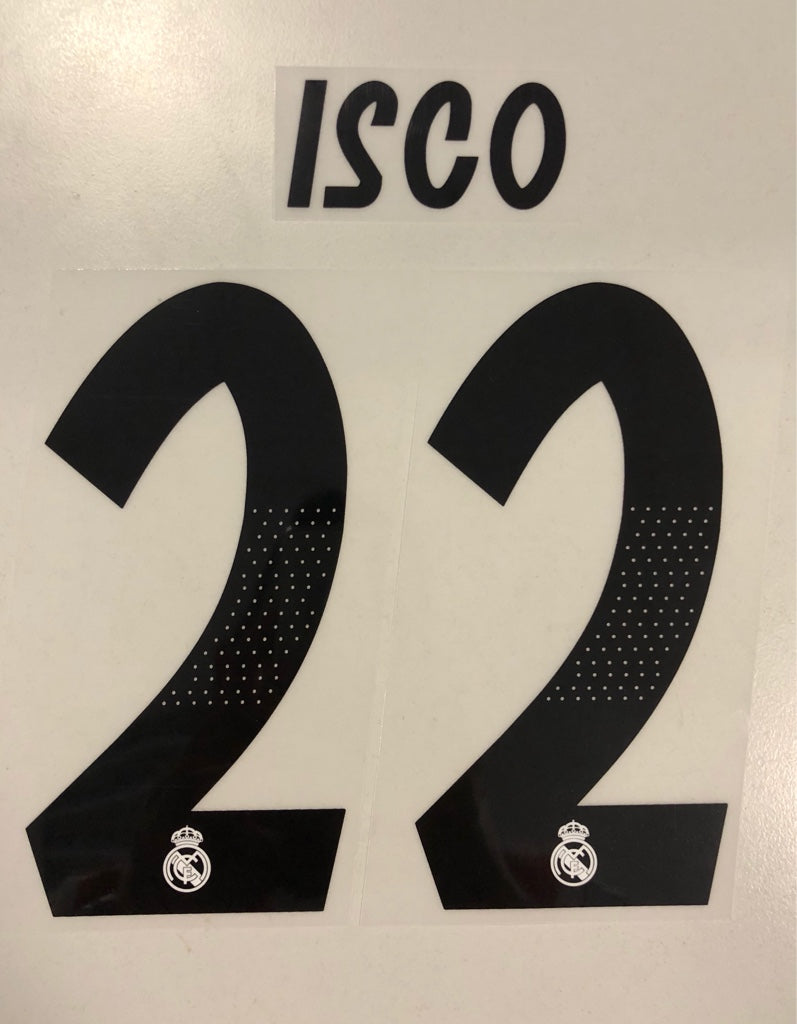 Original Real Madrid Trikot-Flock 17cm - ISCO 22