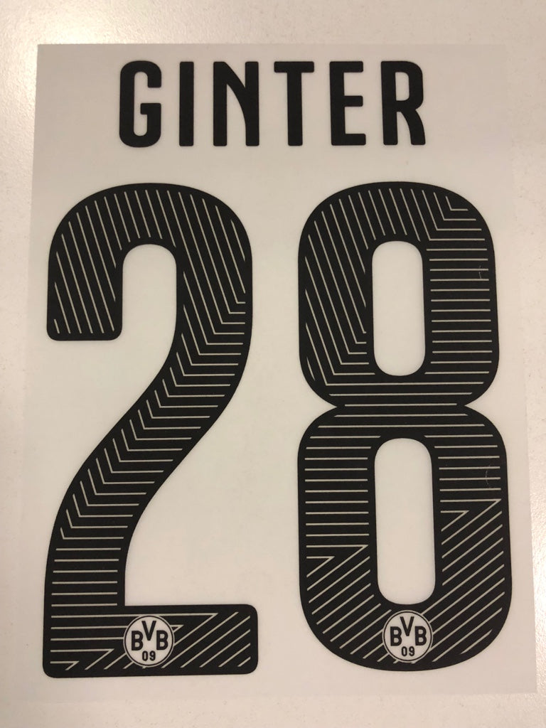 Original BVB Borussia Dortmund Trikot-Flock 17cm - GINTER 28