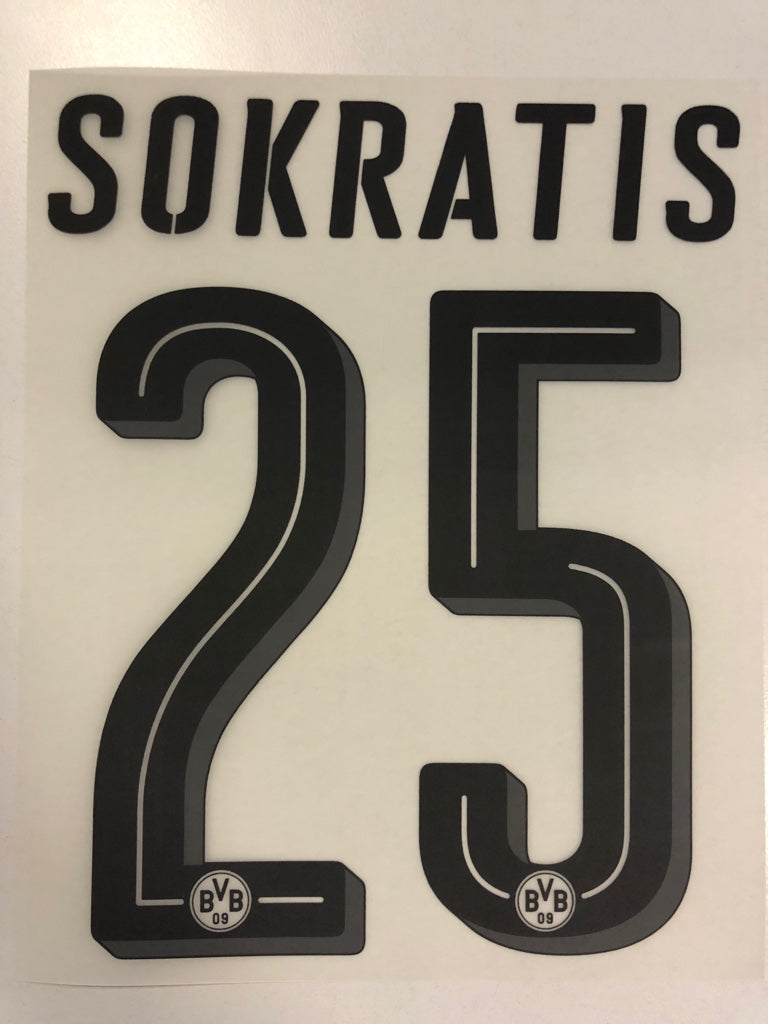 Original BVB Borussia Dortmund Trikot-Flock 20cm - SOKTATIS 25