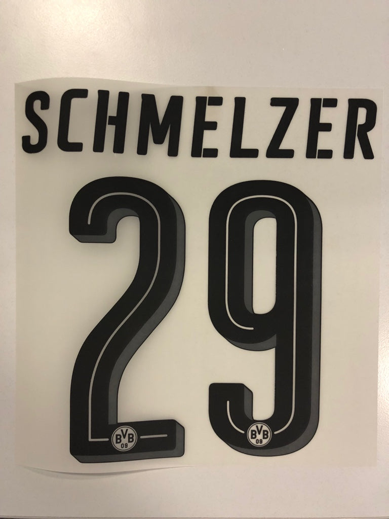 Original BVB Borussia Dortmund Trikot-Flock 20cm - SCHMELZER 29