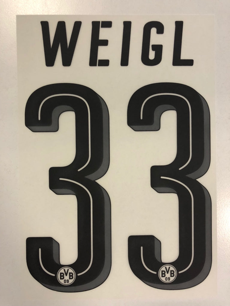 Original BVB Borussia Dortmund Trikot-Flock 20cm - WEIGL 33