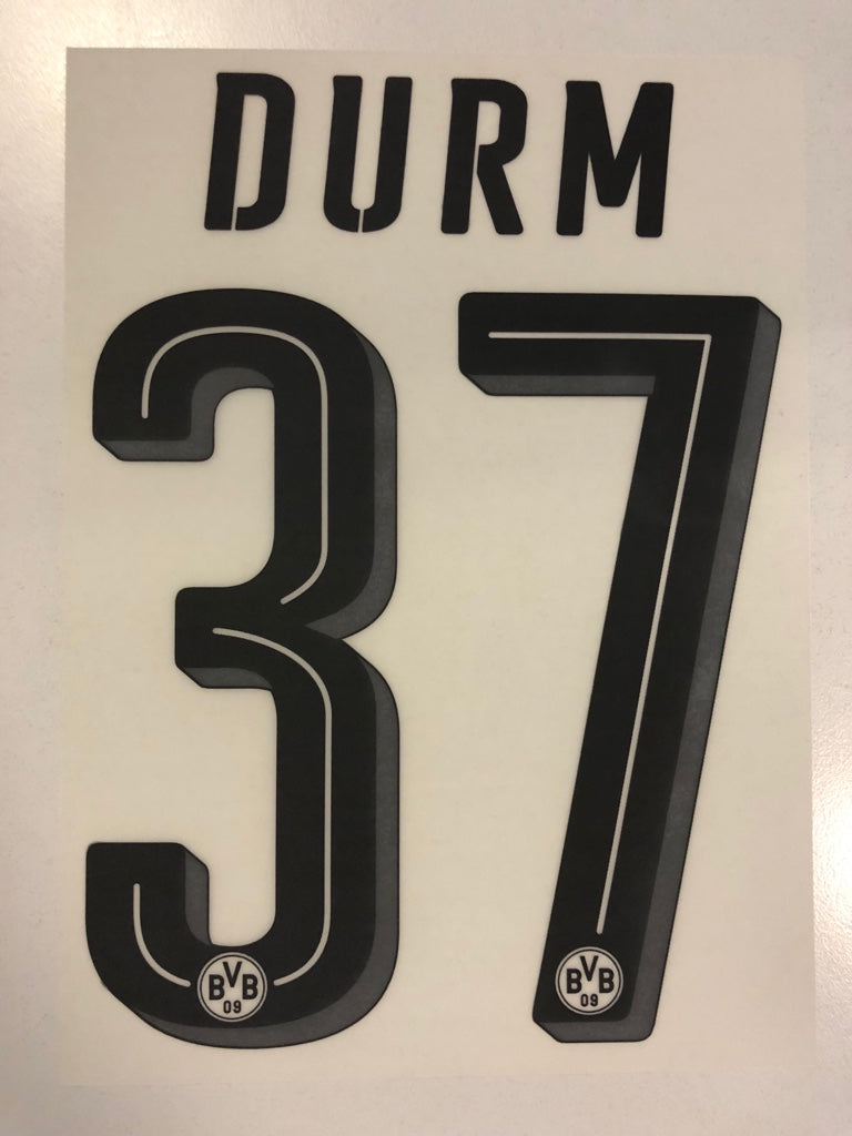 Original BVB Borussia Dortmund Trikot-Flock 20cm - DURM 37