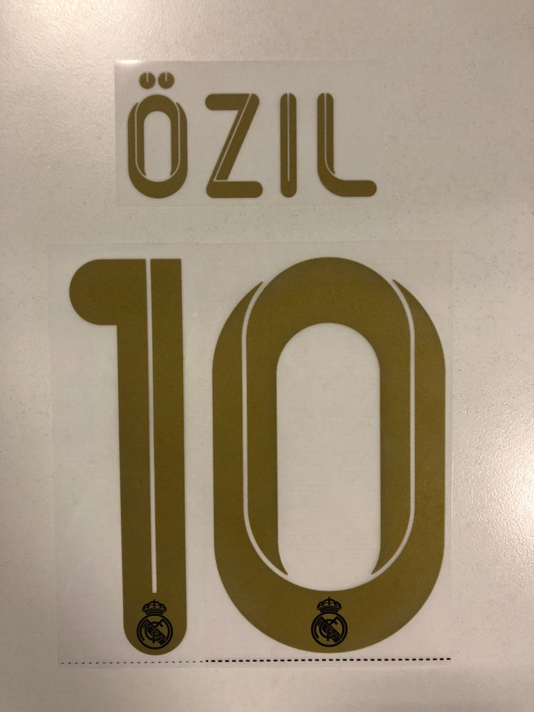 Original Trikot-Flock Real Madrid 16cm - ÖZIL 10