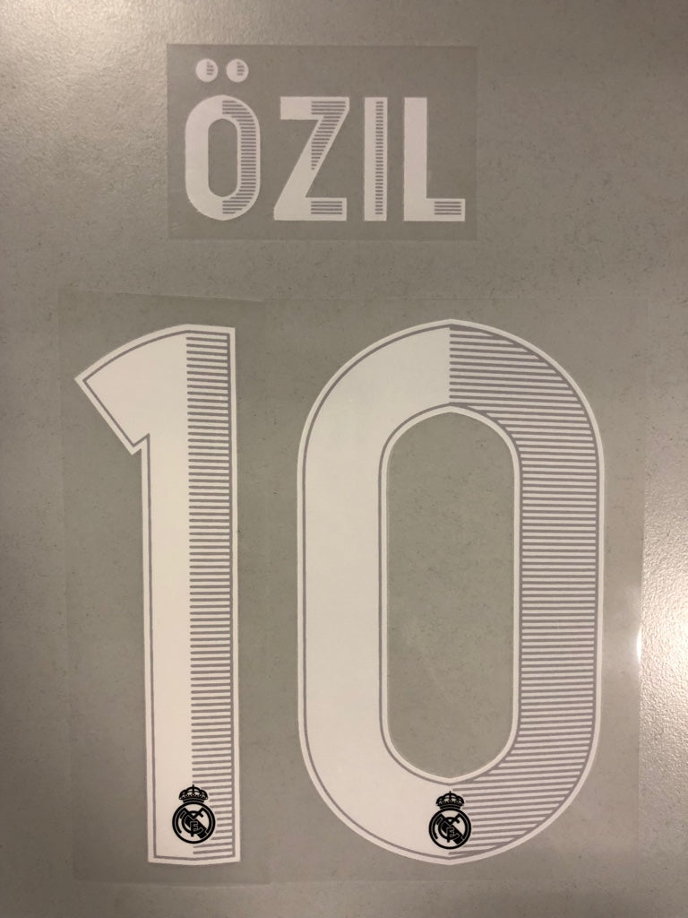 Original Trikot-Flock Real Madrid 16cm - ÖZIL 10