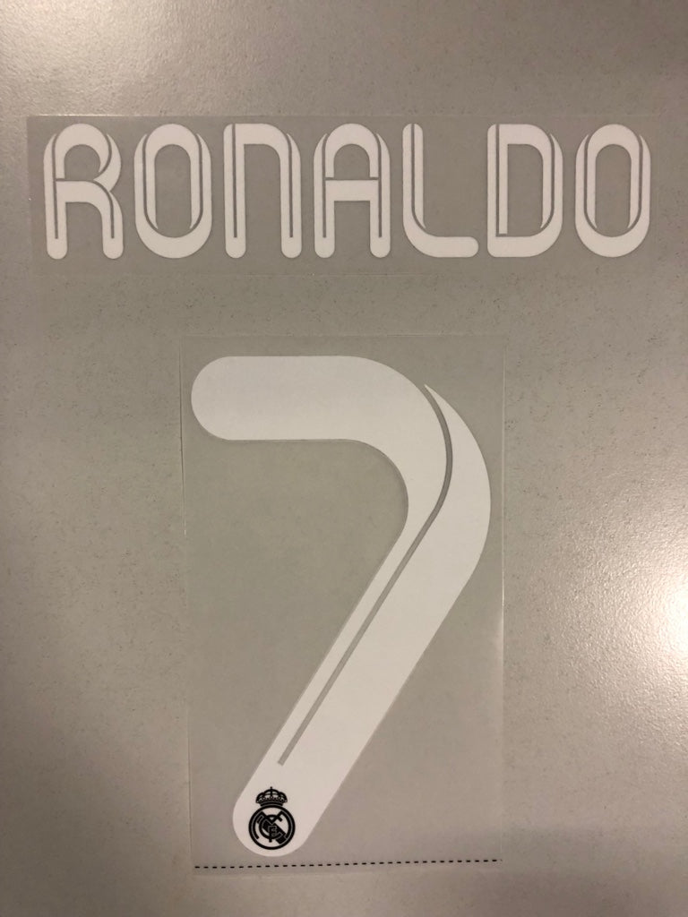 Original Trikot-Flock Real Madrid 16cm - RONALDO 7