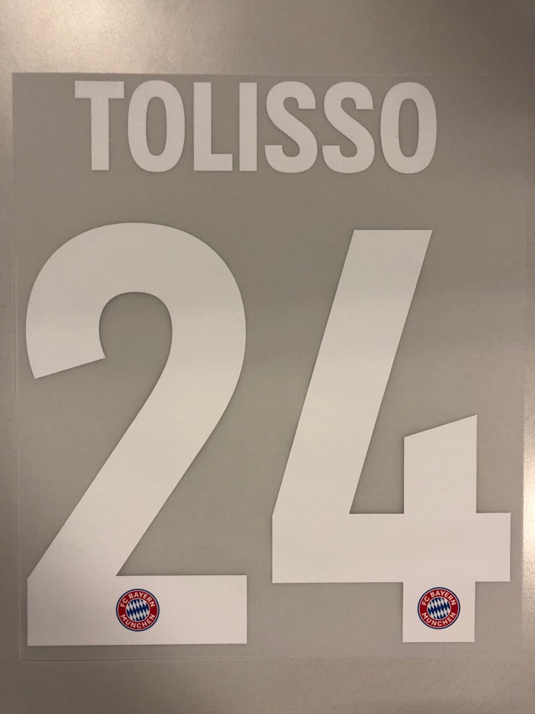 Original FC Bayern München Trikot-Flock 23cm - TOLISSO 24