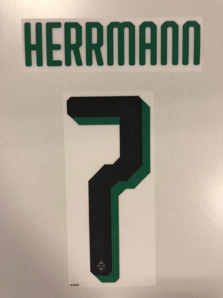 Original Borussia Mönchengladbach Trikot-Flock 20cm - HERRMANN 7