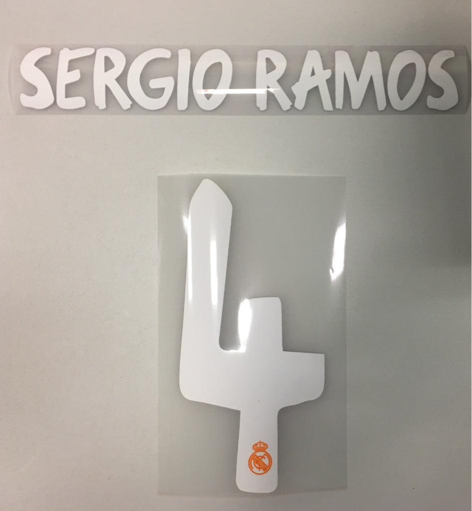 Original Real Madrid Trikot-Flock 25cm - SERGIO RAMOS 4