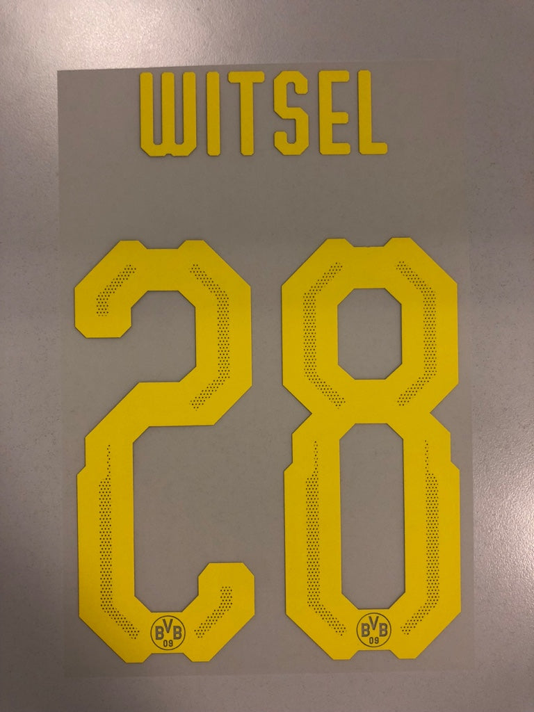 Original BVB Borussia Dortmund Trikot-Flock 20cm - WITSEL 28