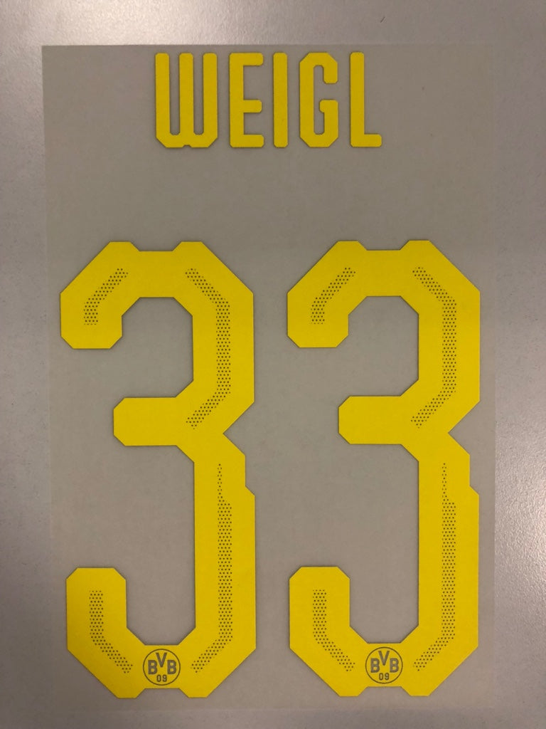 Original BVB Borussia Dortmund Trikot-Flock 20cm - WEIGL 33