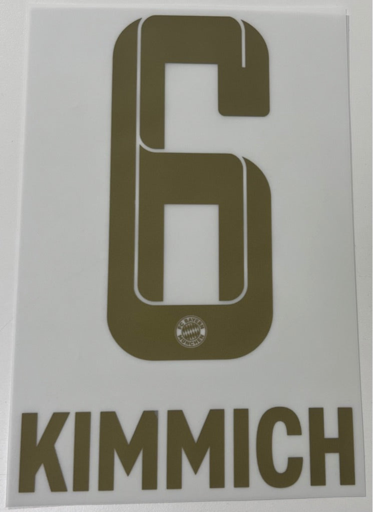 Original FC Bayern München Trikot-Flock 23cm - KIMMICH 6