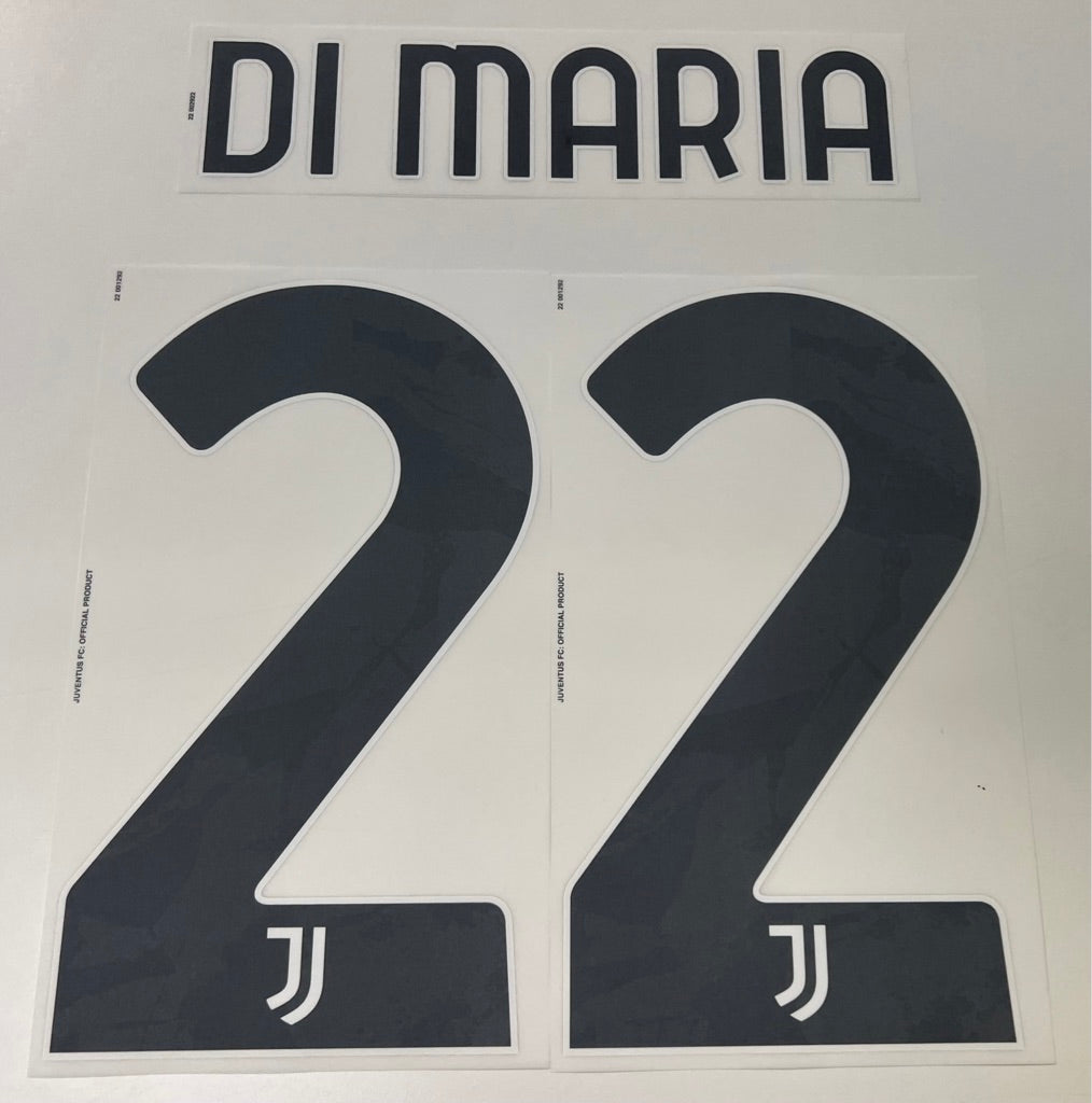 Original Juventus Turin Trikot-Flock 25cm - DI MARIA 22