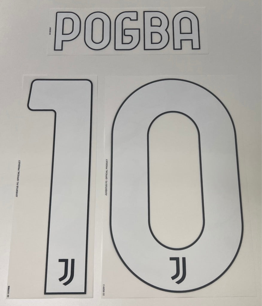 Original Juventus Turin Trikot-Flock 25cm - POGBA 10