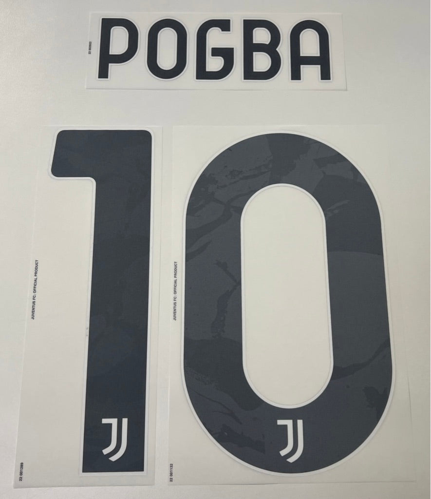 Original Juventus Turin Trikot-Flock 25cm - POGBA 10