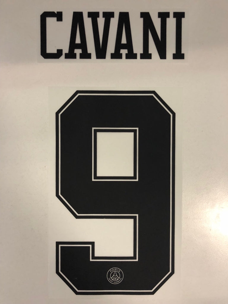 Original Paris Saint Germain Trikot-Flock 26cm - CAVANI 9