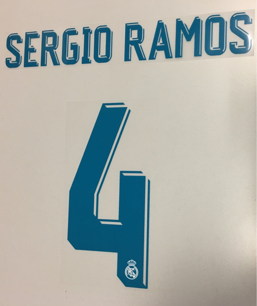 Original Real Madrid Trikot-Flock 17cm - SERGIO RAMOS 4