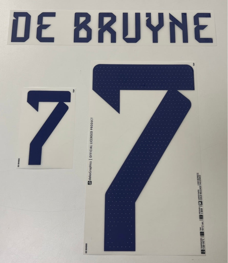 Original Trikot-Flock Belgien 26cm - DE BRUYNE 7