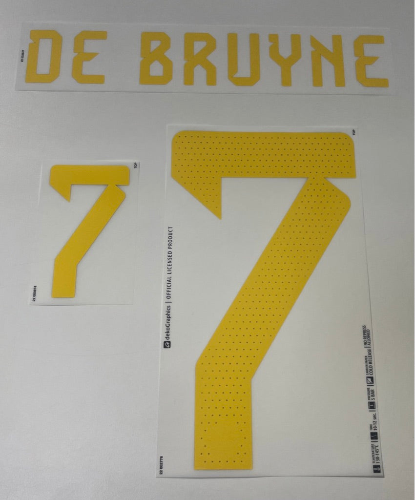 Original Trikot-Flock Belgien 26cm - DE BRUYNE 7