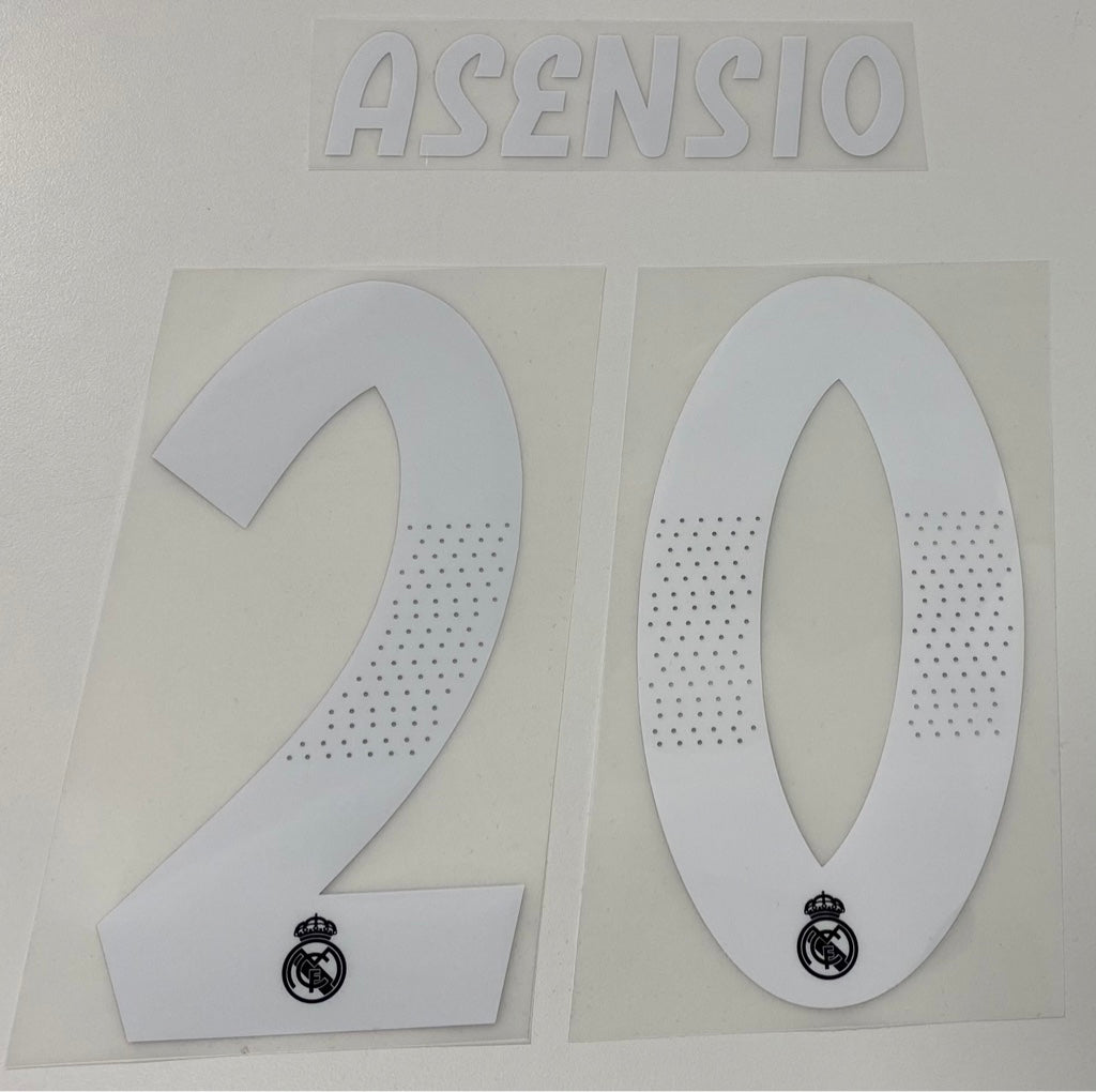 Original Real Madrid Trikot-Flock 17cm - ASENSIO 20