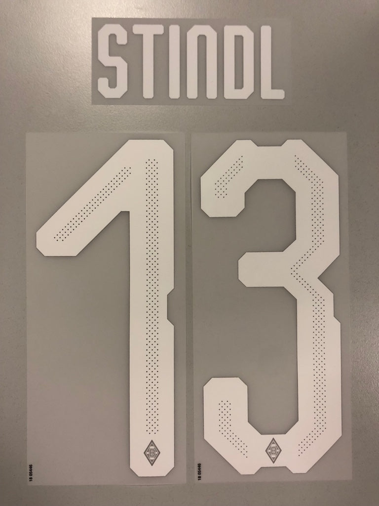 Original Borussia Mönchengladbach Trikot-Flock 20cm - STINDL 13