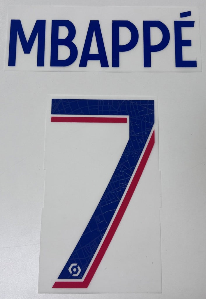 Original Paris Saint-Germain Trikot-Flock 20cm - MBAPPÉ 7