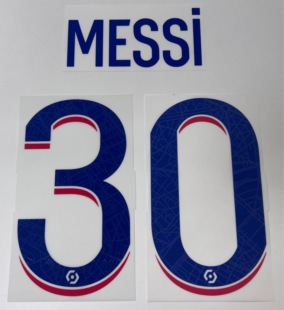 Original Paris Saint-Germain Trikot-Flock 20cm - MESSI 30