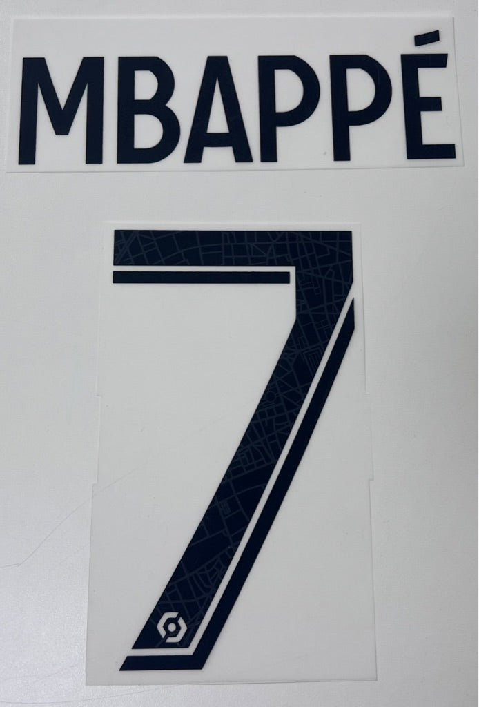 Original Paris Saint-Germain Trikot-Flock 20cm - MBAPPÉ 7