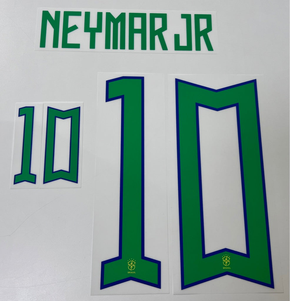 Original Brasilien Trikot-Flock 27cm - NEYMAR JR 10