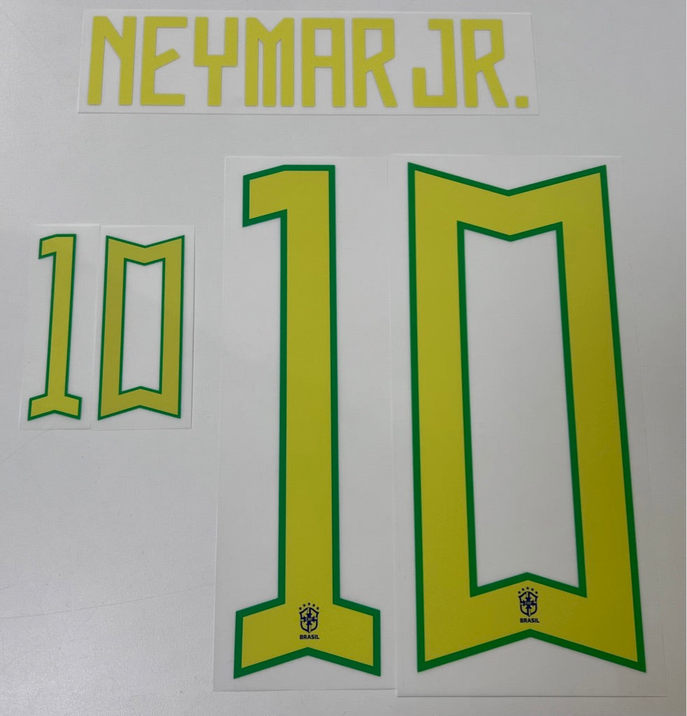 Original Brasilien Trikot-Flock 27cm - NEYMAR JR 10