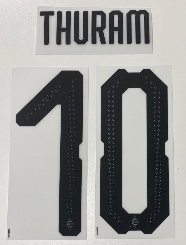 Original Borussia Mönchengladbach Trikot-Flock 20cm - THURAM 10